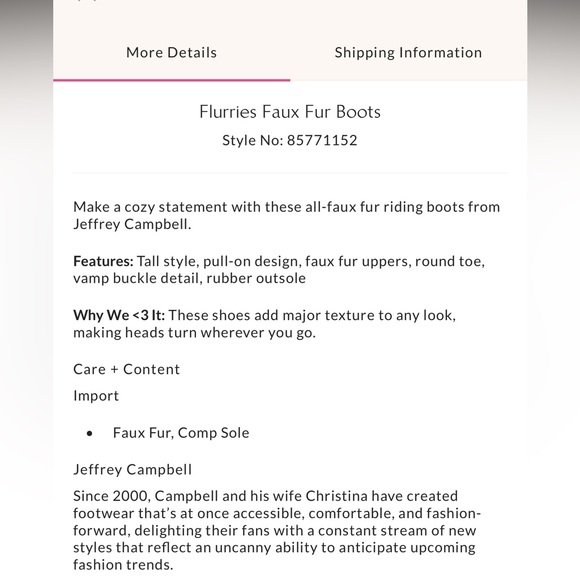 NWT and box Jeffrey Campbell Flurries Faux Fur Boots size 7 - Picture 3 of 3